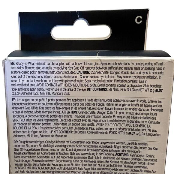 Kiss Limited Edition Halloween Glow in the Dark Press On Nails Black Orange New - Picture 5 of 7